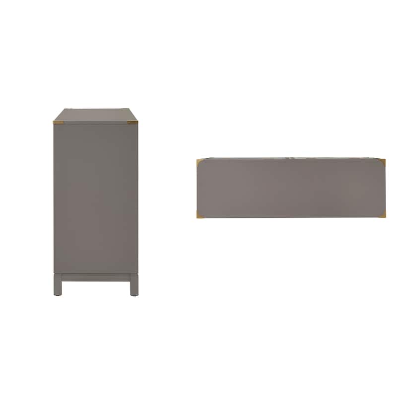 Valoria Gold Accent Campaign Dresser