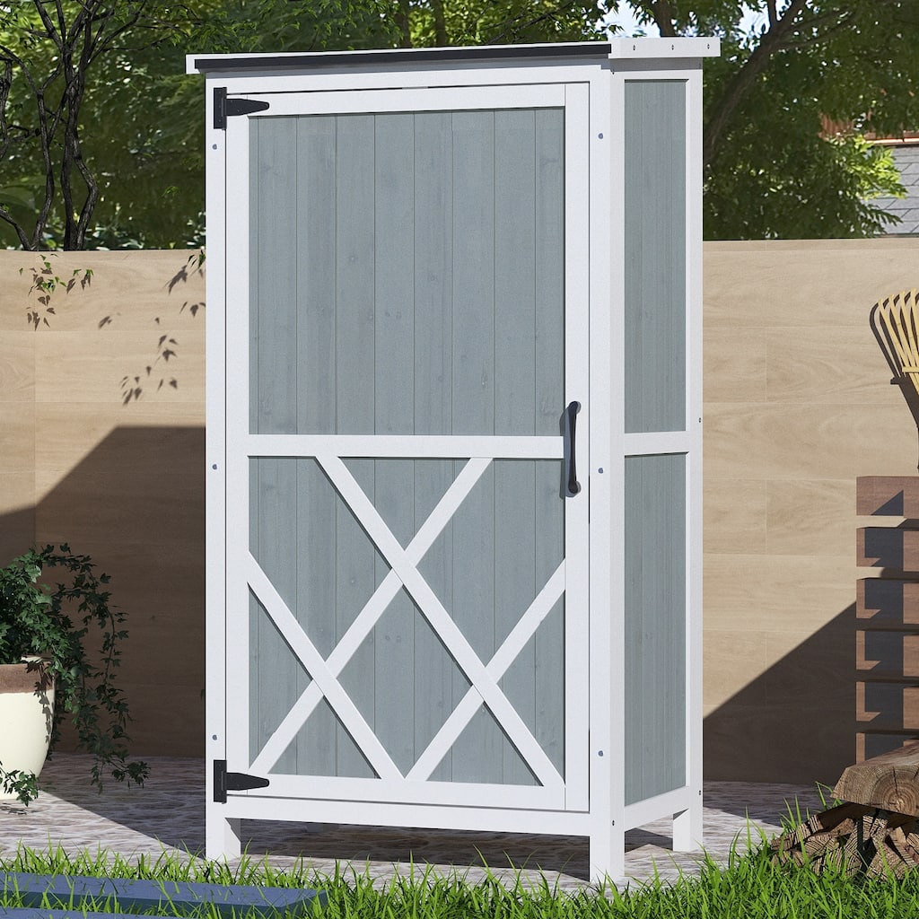 Christopher Knight Home - Peterson Outdoor Wood Tone Storage Shed
