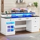 preview thumbnail 16 of 33, Executive Desk Drawers Home Office Desk Storage Cabinet