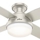 preview thumbnail 19 of 21, Hunter 44" Dempsey Low Profile Outdoor Ceiling Fan with LED Light Kit and Handheld Remote, Damp Rated, Contemporary, Industrial