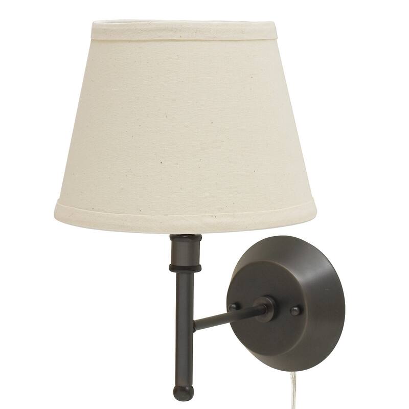 House of Troy Greensboro 1 Light Wall Sconce with Round Backplate - Oil Rubbed Bronze
