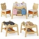 preview thumbnail 20 of 18, Costway 5-in-1 Kids' Table & Chair Set with Chalkboard, Whiteboard, 3 - See Details