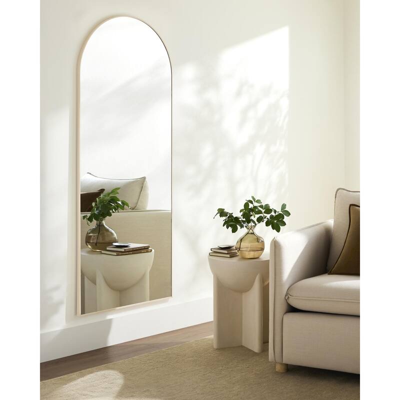 Livabliss Aranya Modern & Contemporary Wall Mirror - 67"H x 28"W x 1"D - Brown