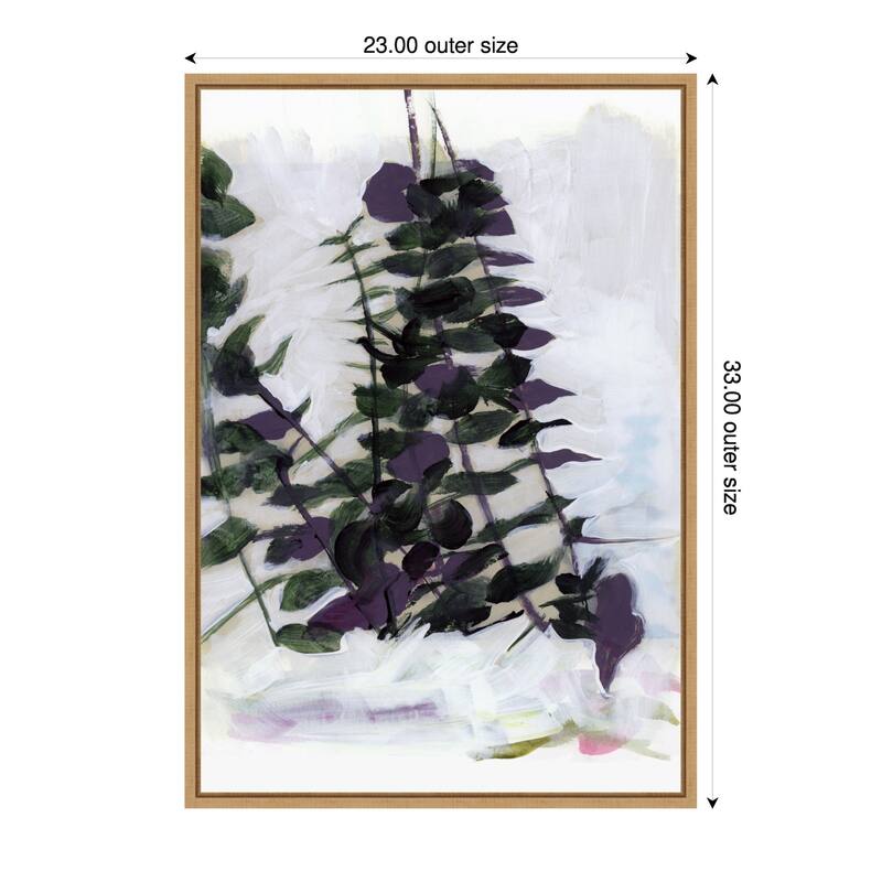 Eucalyptus Painting No. 2 by Cartissi (23 x 33 in.), Framed Canvas Wall Art Print