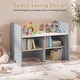 preview thumbnail 17 of 18, Costway 3 PCS Kids Table and Chair Set, Space-saving Toddler Table and