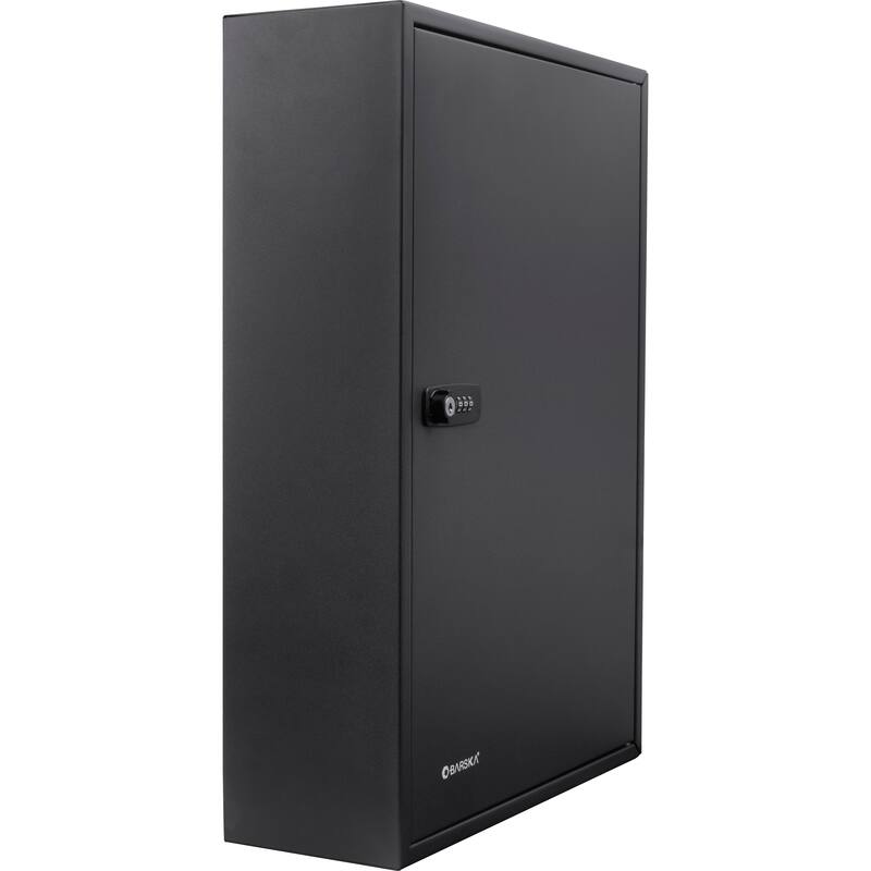 200 Adjustable Key Cabinet With Combination Lock Black