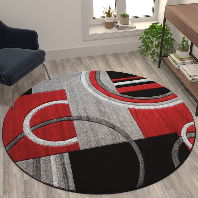 Modern Geometric Design Abstract Area Rug