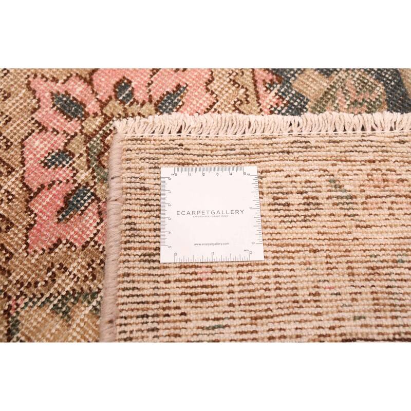 ECARPETGALLERY Hand-knotted Antalya Vintage Tan Wool Rug - 5'0 x 7'8