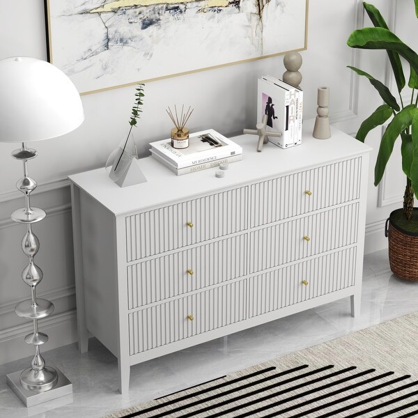 6 Drawer 47 In. Wide Chest Of Drawers - Bed Bath & Beyond - 41517745