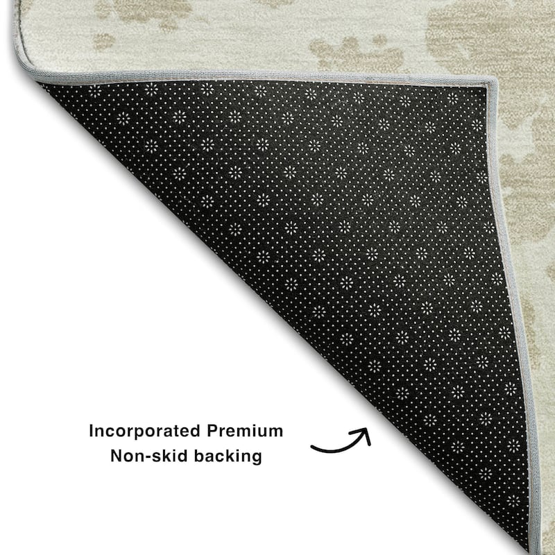 Premium Washable Super Soft Modern Crackle Mayfield Rug