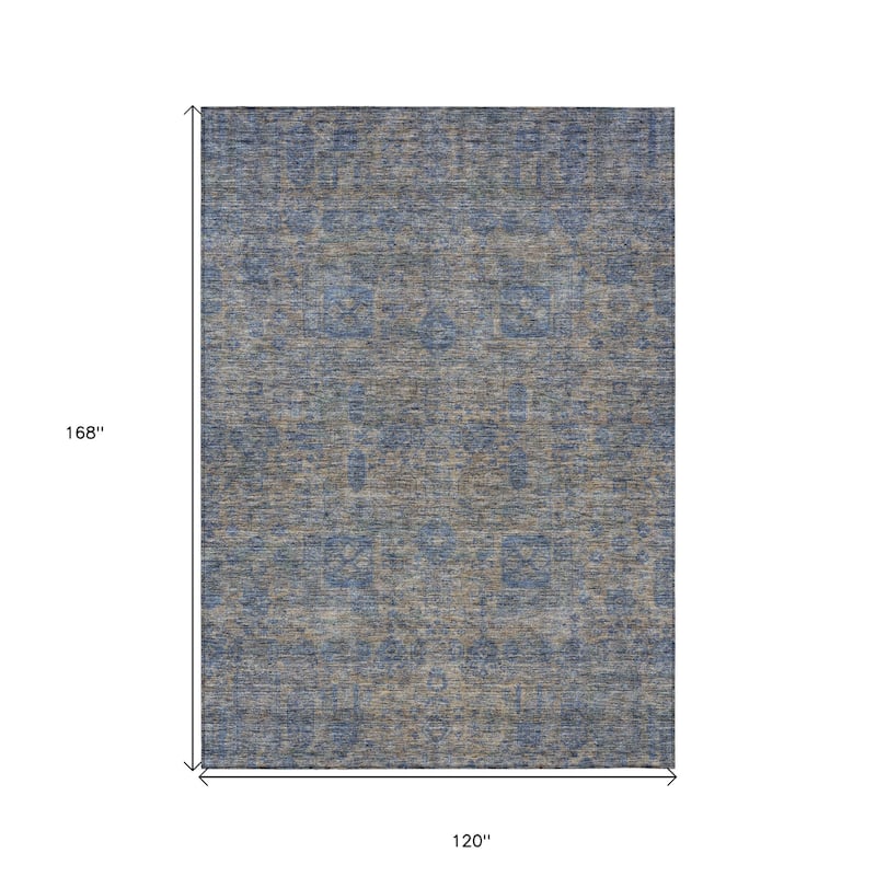 HomeRoots Oriental Transitional Rectangle Outdoor Rug