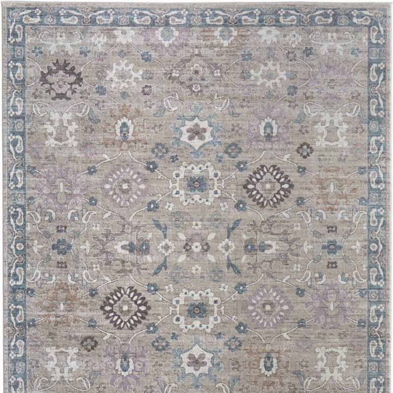 HomeRoots Floral Bohemian Rectangle Area Rug