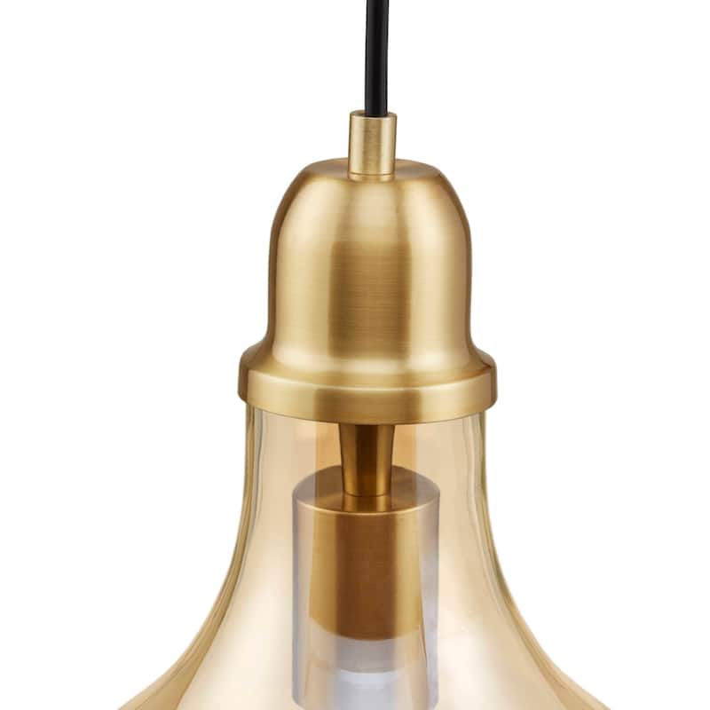 INK+IVY Auburn Bell Shaped Hanging Glass Pendant Light