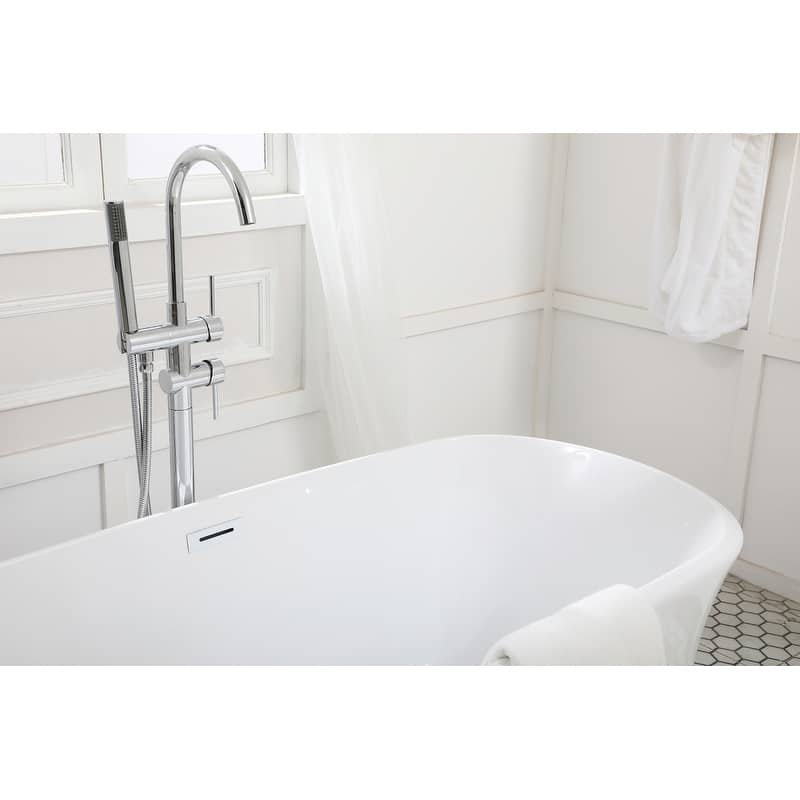 Cameron Soaking Bathtub in Glossy White