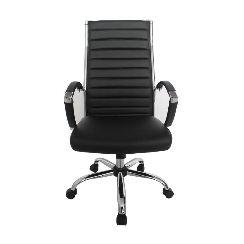 Corrigan Modern Tufted Deep Seat Faux Leather Office Chair by Furniture of America