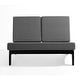 preview thumbnail 18 of 136, Outdoor Teak Wood Waterproof Armless Chair Loveseat with Cushions