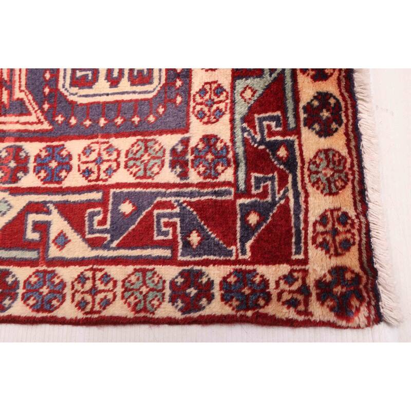 ECARPETGALLERY Hand-knotted Konya Anatolian Navy Wool Rug - 4'2 x 10'4