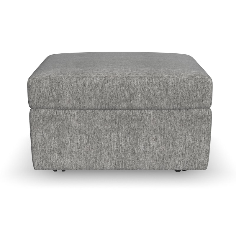 Flexsteel Stain-Resistant Performance Fabric Ottoman with Storage