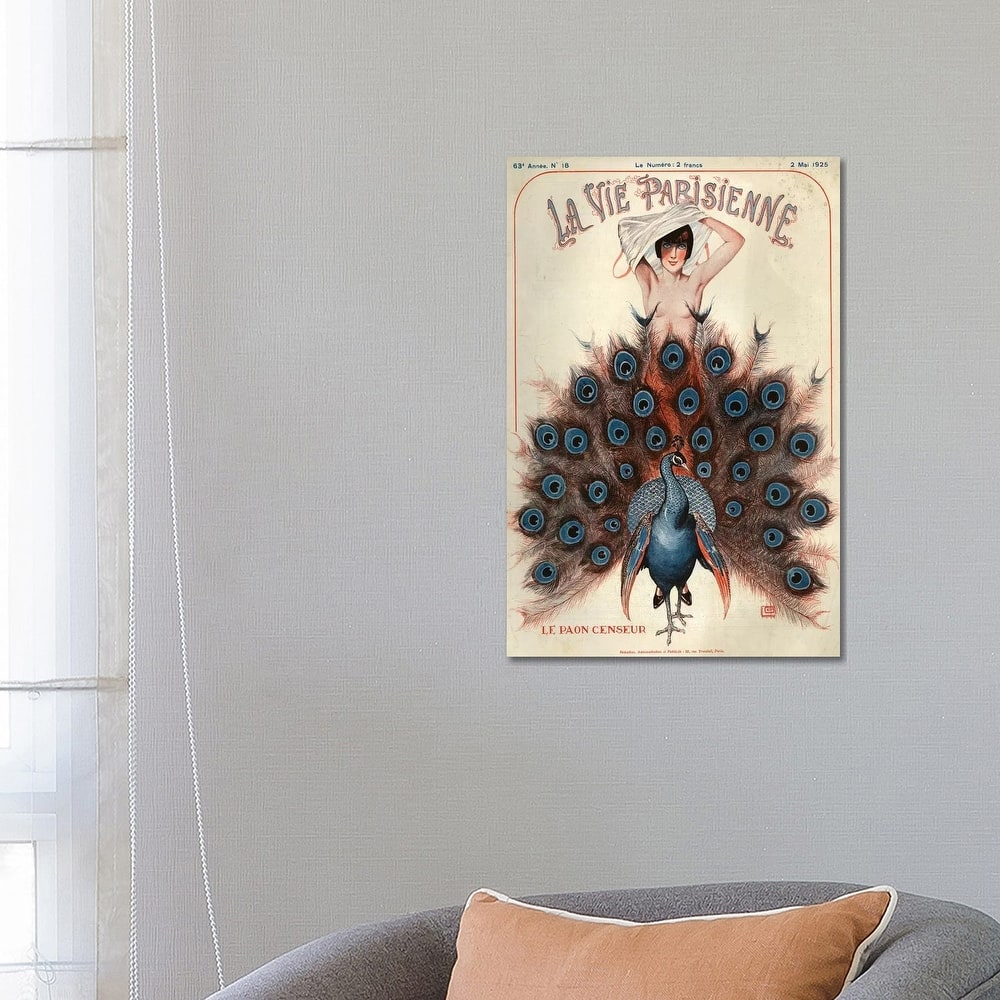 iCanvas "1925 La Vie Parisienne Magazine Cover" by Georges Leonnec Canvas Print