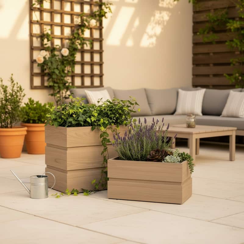 Rectanglar Terrace Planter Short