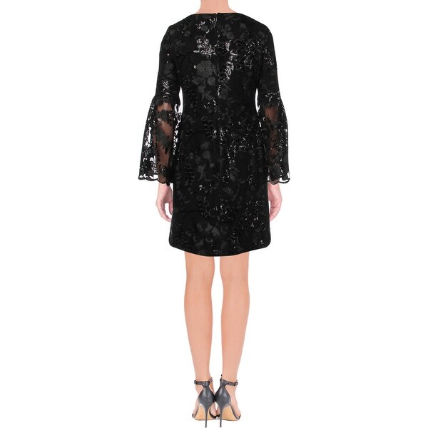 ralph lauren lace bell sleeve dress