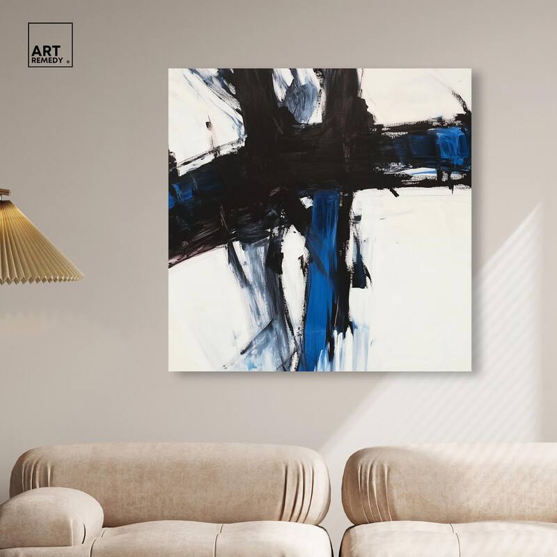Blue Streak I Canvas by Art Remedy, Gallery Wrapped