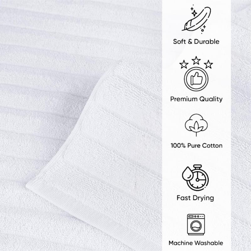 Brampton Plush Absorbent Non-Slip Cotton Bath Mat Set of 2