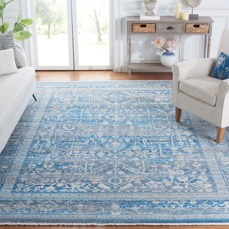 SAFAVIEH Vintage Persian Devleta Oriental Rug - 9' x 12' - Navy/Ivory