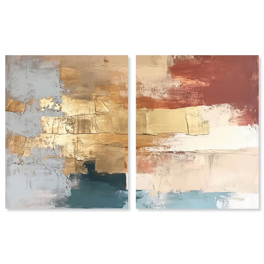 Earthy Glow II Canvas Set of 2 by Art Remedy, Gallery Wrapped