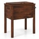 preview thumbnail 10 of 8, Gymax Wooden Cooler for Patio 54 Quart Beverage Cooler w/ Handles