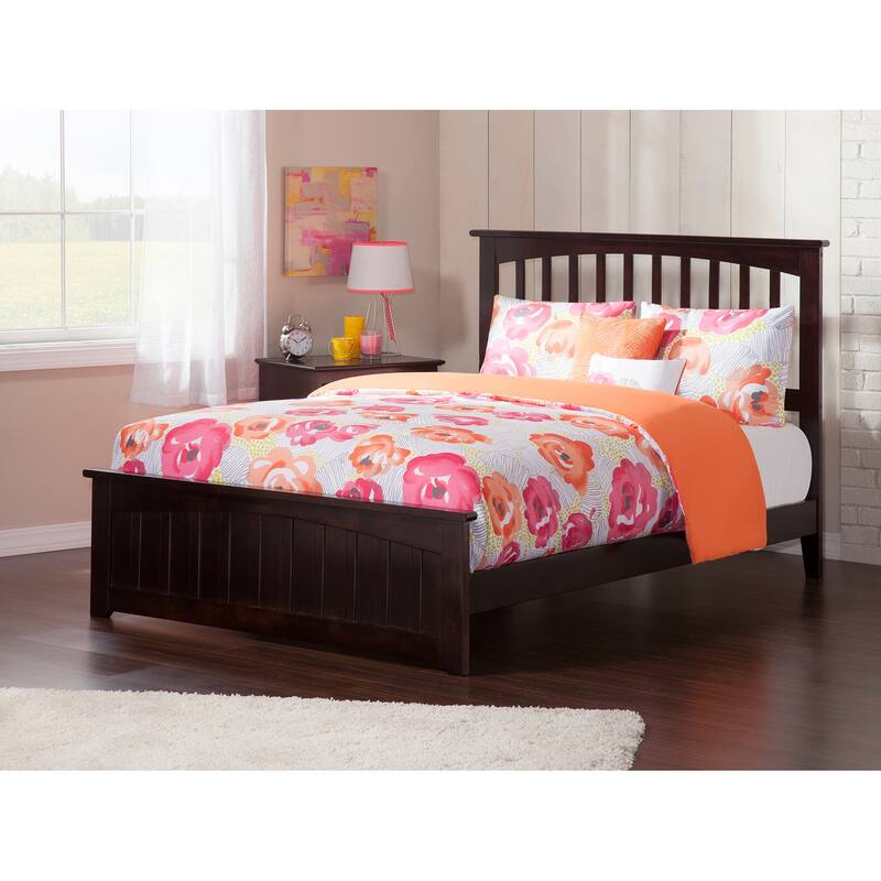 City Sleek Platform Bed - Twin XL/King - Wood Frame & Slat Kit - Espresso, White, Walnut
