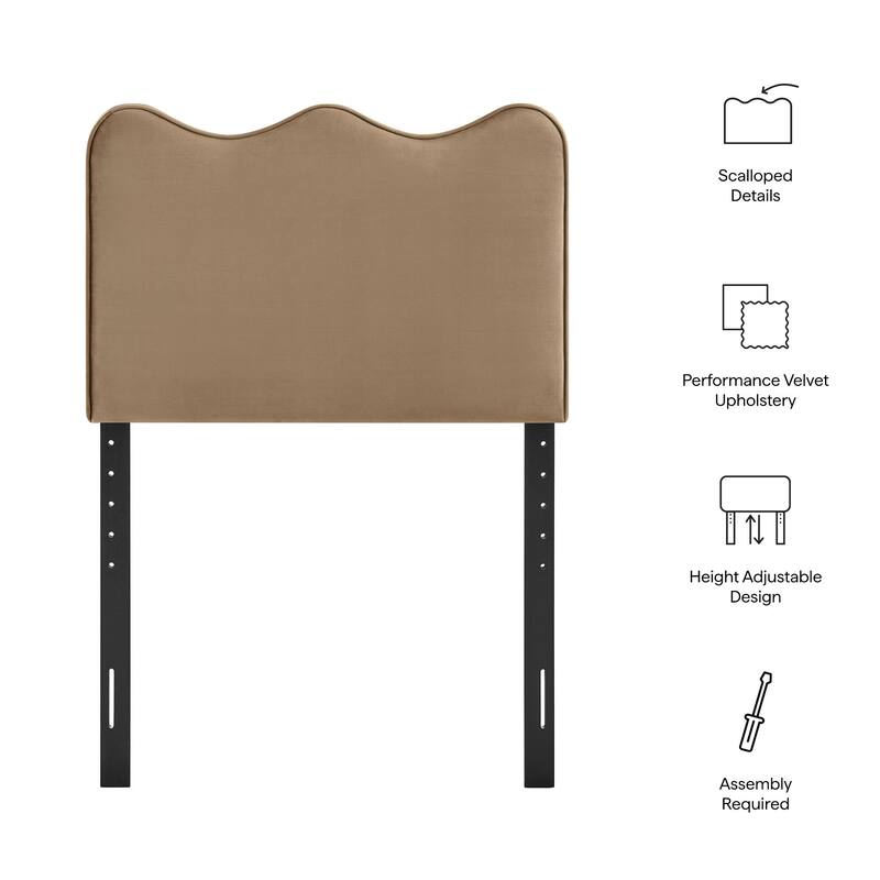 Athena Stain-Resistant Performance Velvet Headboard