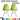 2xhome Set of 2 Green Designer Plastic Chair No Arms Armless For Kitchen Dining Room Living Bedroom Desk Work Home Office