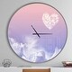 preview thumbnail 1 of 8, Designart 'Love is in the Air' Oversized Religious Wall CLock 36 in. wide x 36 in. high