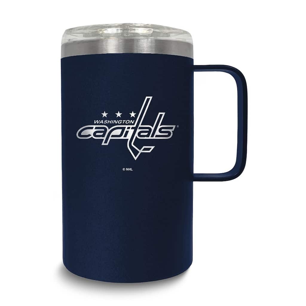 NHL Washington Capitals Stainless Steel 18 Oz. Hustle Mug with Lid