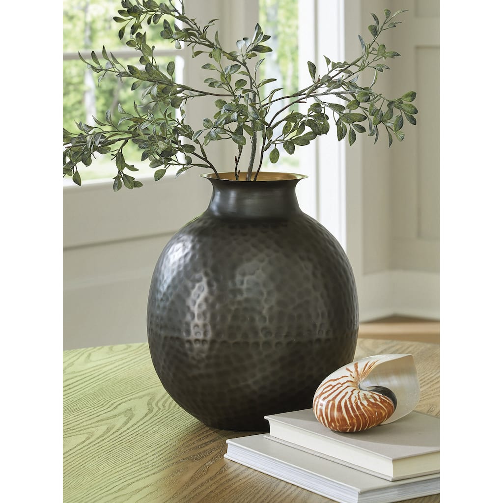 Signature Design by Ashley Woody Gray/Gold Vase