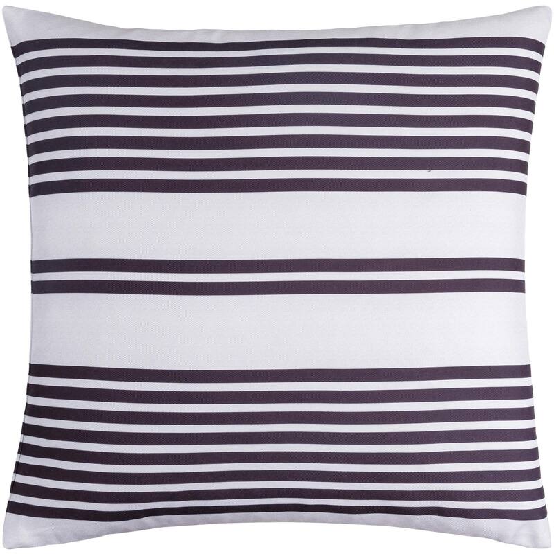 Livabliss Classic Stripe Modern & Contemporary Accent Pillow - 20"L x 20"W - Polyester