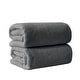 preview thumbnail 143 of 181, Linery & Co. Luxury Cotton Textured Bath Towel Bath Sheet (Pack of 2) - Dark Grey