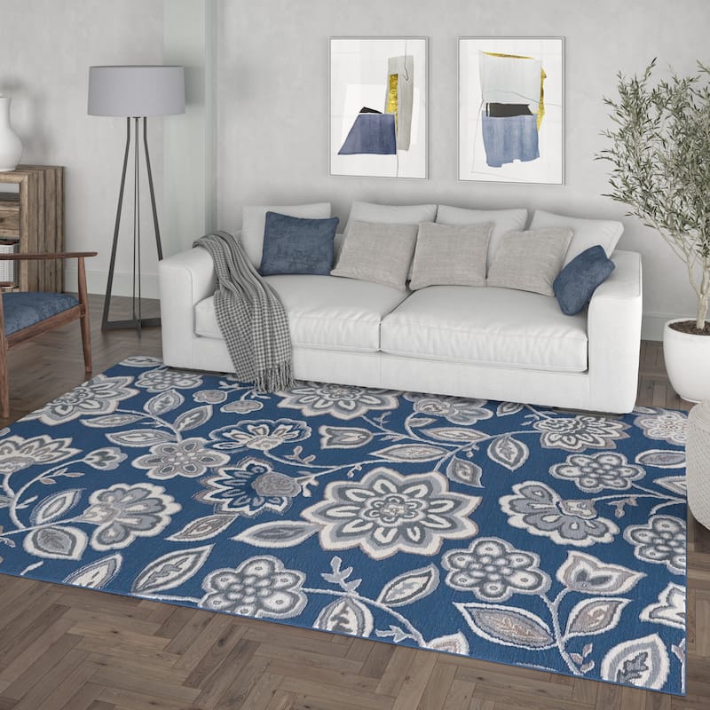 Carrington Transitional Floral & Botanical Indoor Area Rug