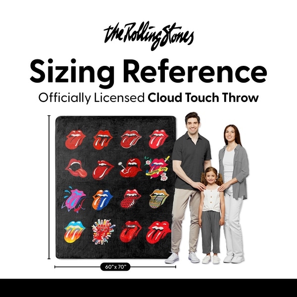 Cloud Touch Throw Blanket, Officially Licensed, Bold Band Logos