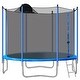 preview thumbnail 17 of 29, 10FT trampoline with basketball hoop and 360-degree safety net