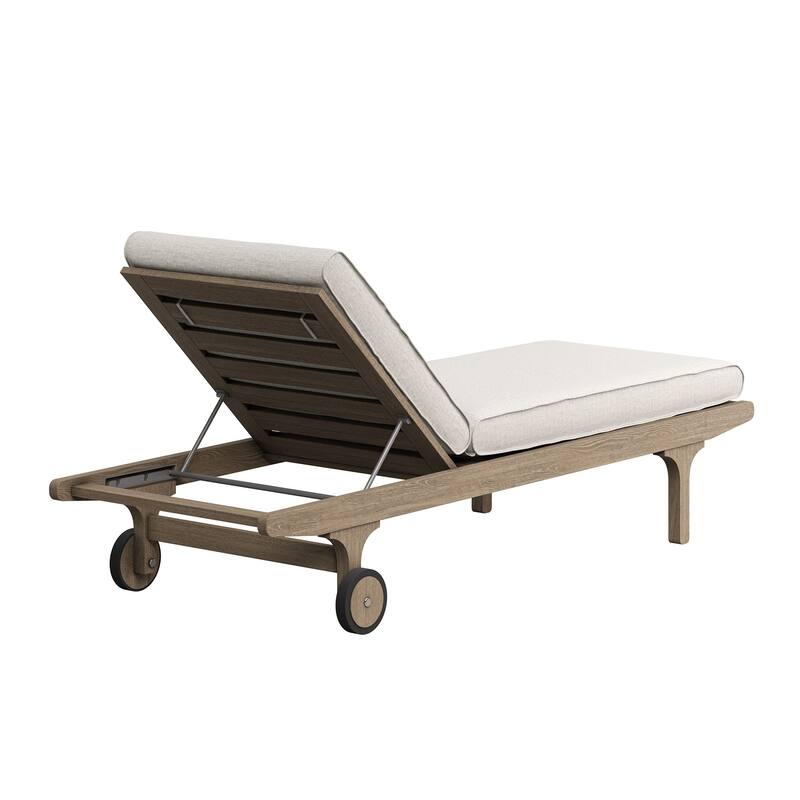Saratoga Outdoor Patio Teak Chaise Lounge Chair