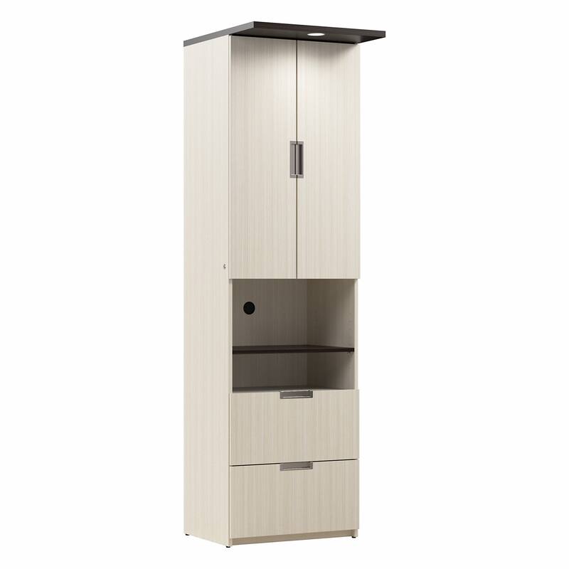 Lumina 24W Tall Storage Cabinet with Doors and Drawers by Bestar