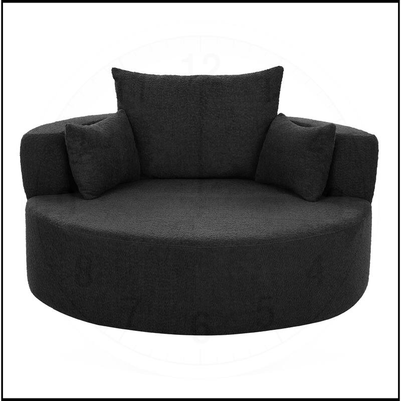 360 Degree Swivel Chair with 3 Removable Pillows