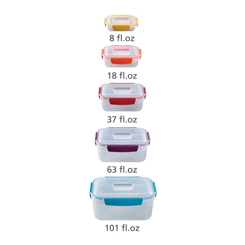 Joseph Joseph Nest Lock 20-piece Food Storage Container Set, BPA-free