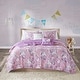 preview thumbnail 9 of 16, Intelligent Design Kids Ella Unicorn Reversible Cotton Quilt Set with Throw Pillows Pink - Full - Queen