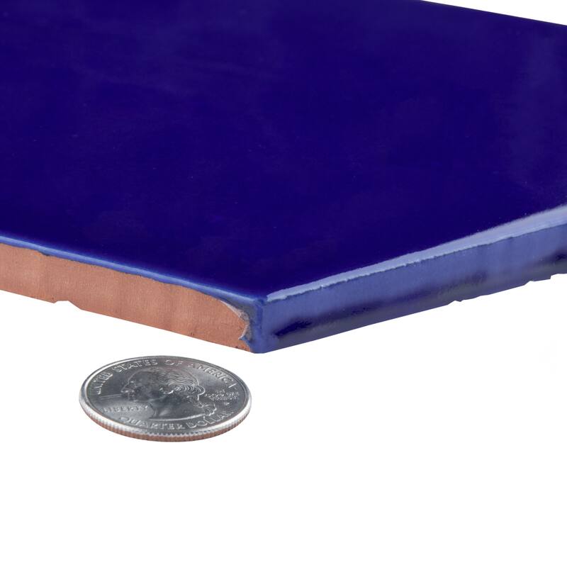 Merola Tile Viva Hex Azul 5-7/8" x 6-3/4" Ceramic Wall Tile