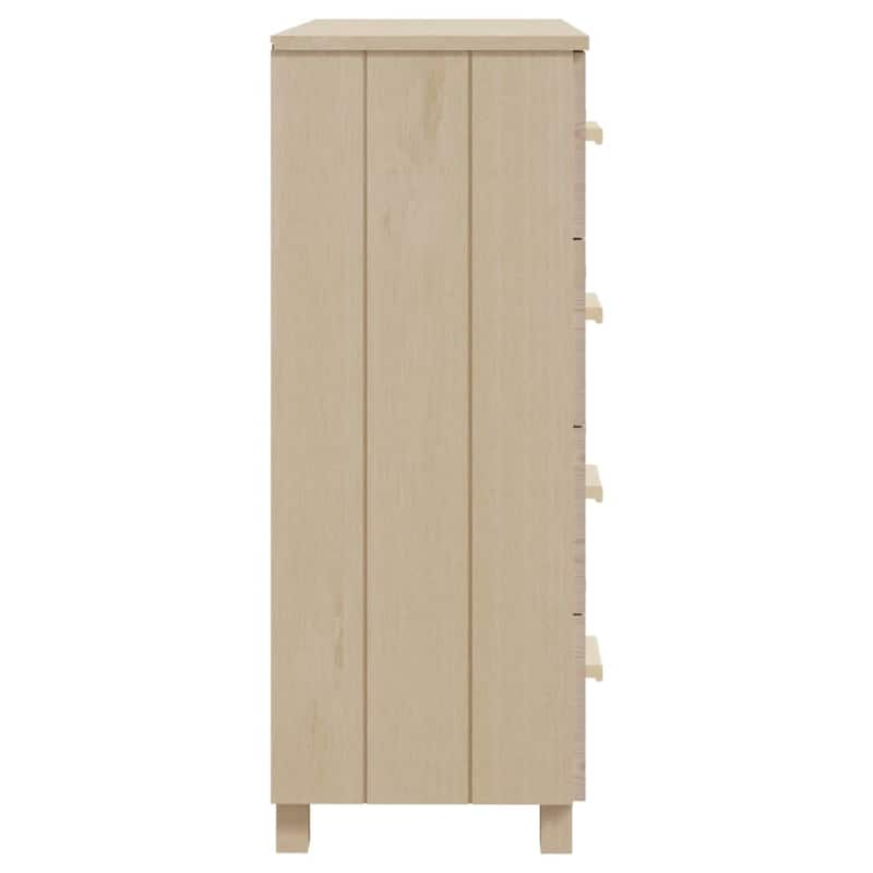 vidaXL Sideboard Buffet Console Cabinet for Kitchen HAMAR Solid Wood Pine - 31.1"x15.7"x40.7"