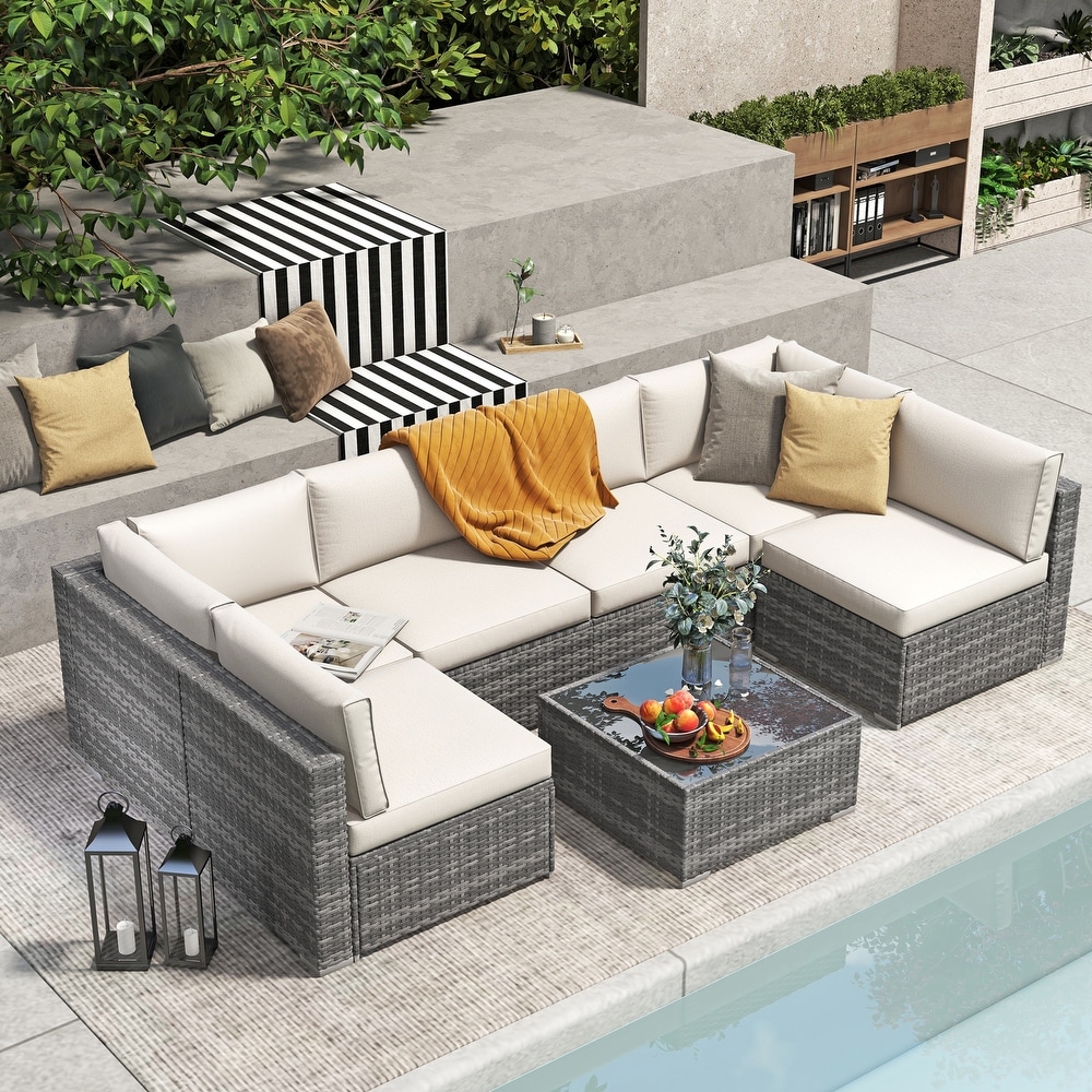White Wicker Outdoor Seating Bed Bath Beyond