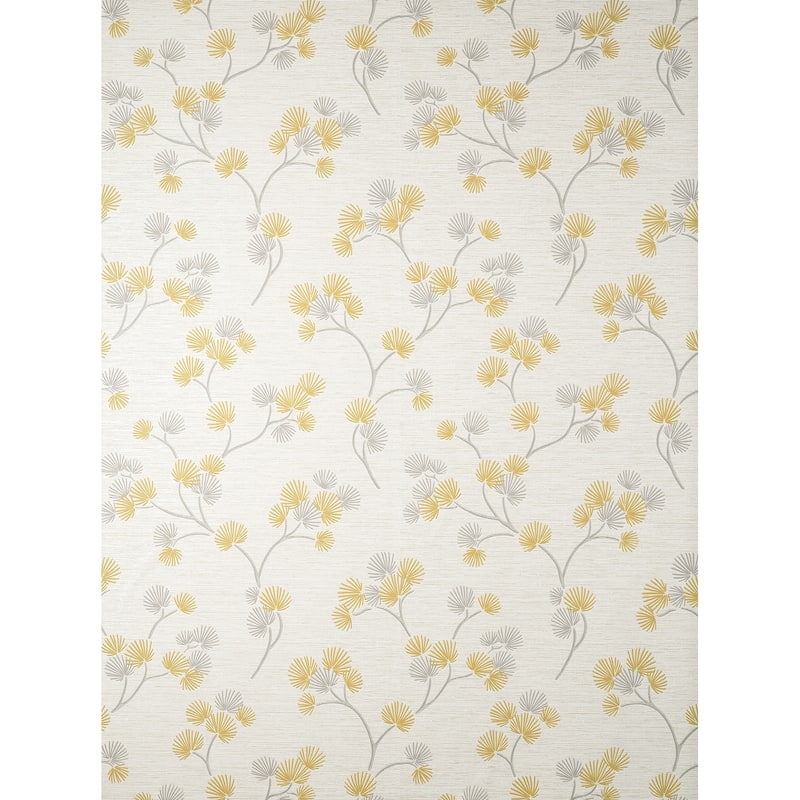 Fine Decor Kira Mustard Trail Wallpaper